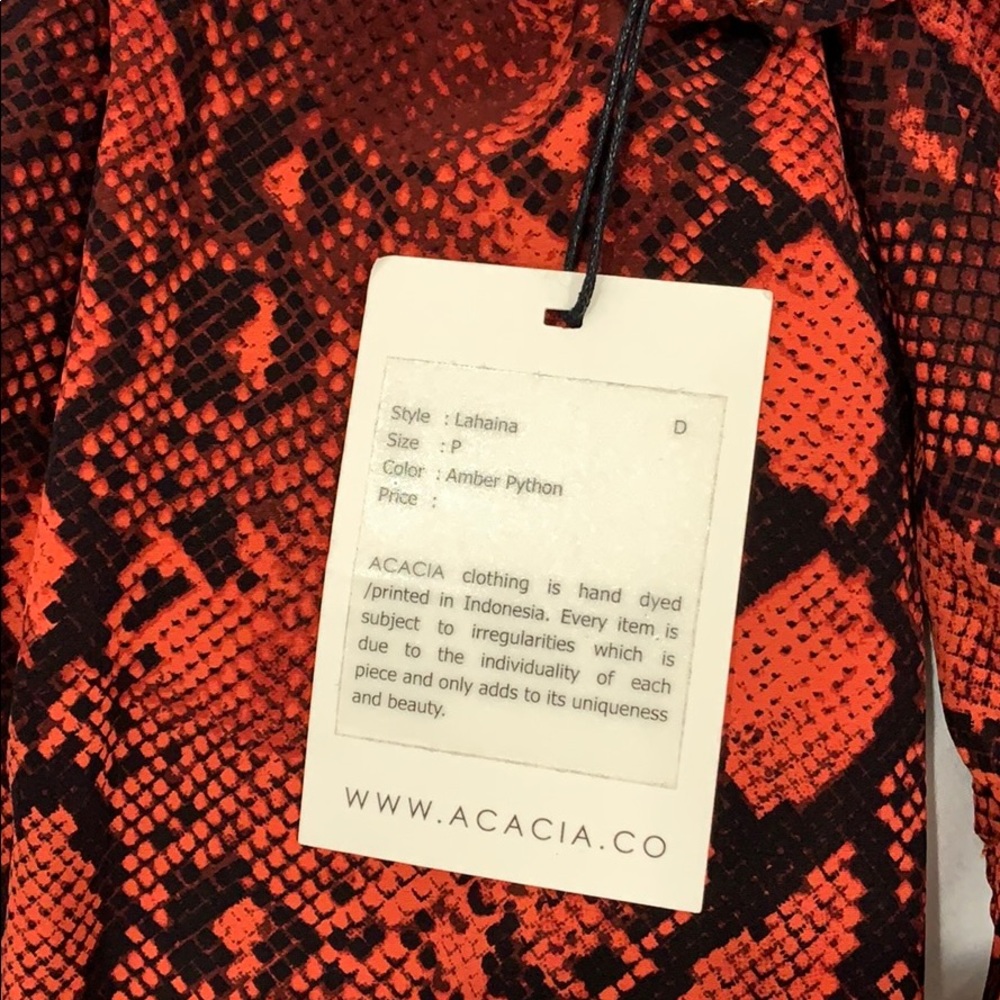 Acacia Lahaina P Amber Python Nwt - image 3